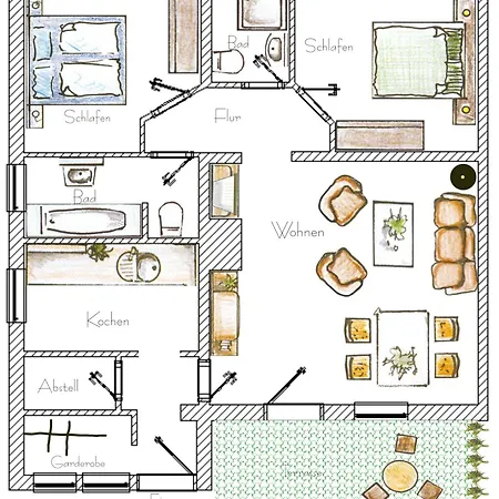 Brise Duenenhaus Christa App 01 * Heringsdorf (Usedom)
